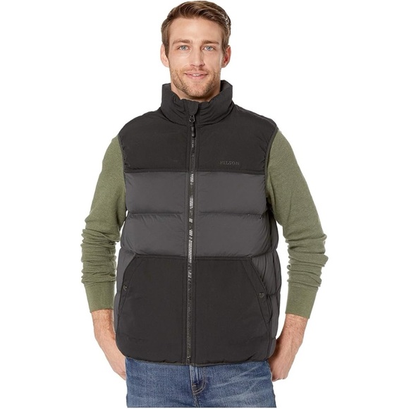 Filson Featherweight Down Puffer Vest Mens Large Faded Black Outdoor Minimalist - Picture 13 of 13